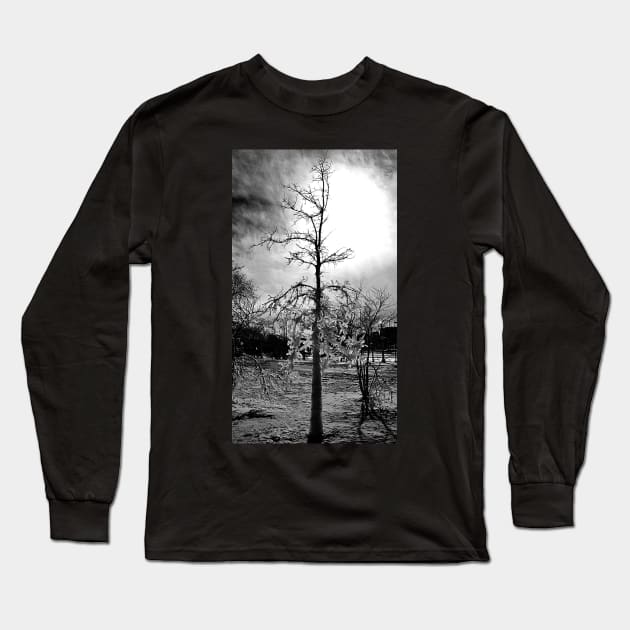 Skinny Ice Tree Long Sleeve T-Shirt by KT